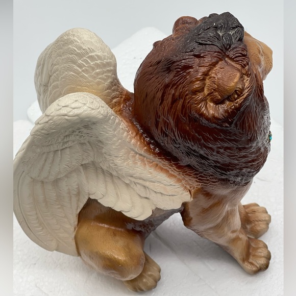 Windstone Editions: “Flion” Fantasy Winged Lion: Peña 1989 Handcrafted / Painted - Picture 3 of 14